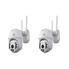 MADTRONIX - Pack de 2 Camaras IP Exterior Vision Nocturna