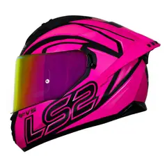 LS2 - CASCO FF806 PURPURA VISOR TRANSPARENTE CERT ECE-R2206