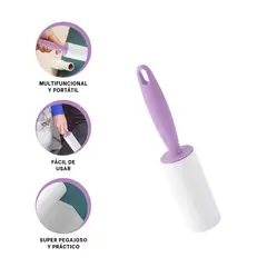 GENERICO - Rodillo para Limpiar Telerañas en Camisas Color Lila