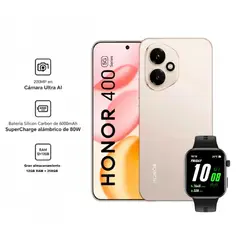 HONOR - 400 5G DORADO 12RAM 256GB – REGISTRADO + WATCH 2i