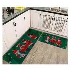 GENERICO - Pack 2 Tapete Navideña Puerta Tapete Piso Antideslizante A1