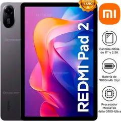 XIAOMI - Tablet Redmi Pad 2 4GB 128GB Pantalla 2K 11″ Wifi