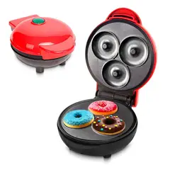 OEM - Mini Máquina para Donitas Eléctrica Antiadherente 3 donas