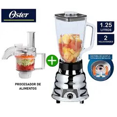 OSTER - Licuadora 1.25L Clásica 2 velocidades + Procesador de Alimentos