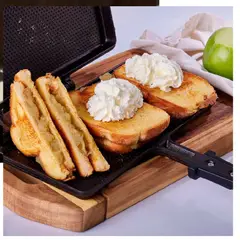 VICTORIA - Sanduchera Doble de Hierro Fundido Curada