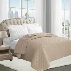 GOLDSUN - CUBRECAMA COLOR ENTERO 1 PIEZA EN 2 PLAZAS.