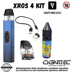 VAPORESSO - VAPER XROS 4 KIT MAS LIQUIDO