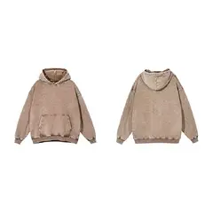 PEACE AND LOVE - Polera Unisex Oversize Acid Wash Despintada Beige