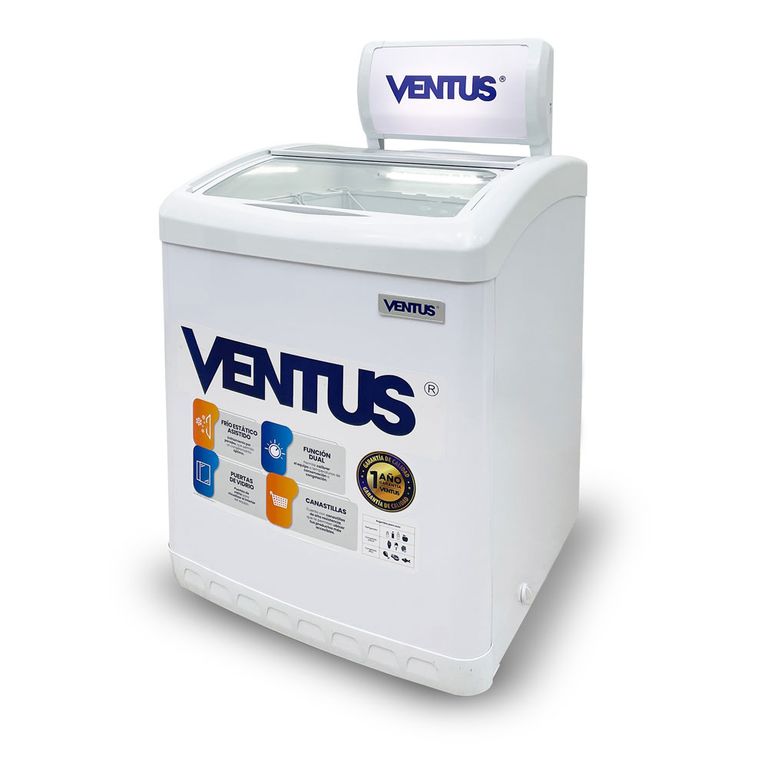 Congeladora Conservadora Tapa Vidrio con Cenefa 160L CTV-160CD