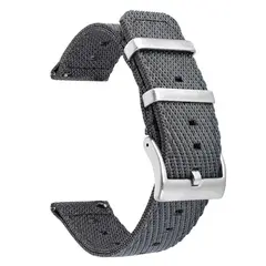 GENERICO - Correa Nylon Premium para SAMSUNG WATCH 4 - 4 CLASSIC - Gris