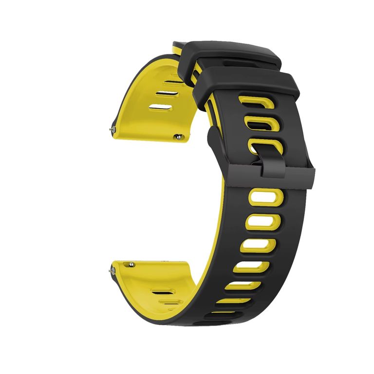 Correa Silicona Runner para HUAWEI GT3 DE 46MM - GT3 PRO - Negro Amarillo