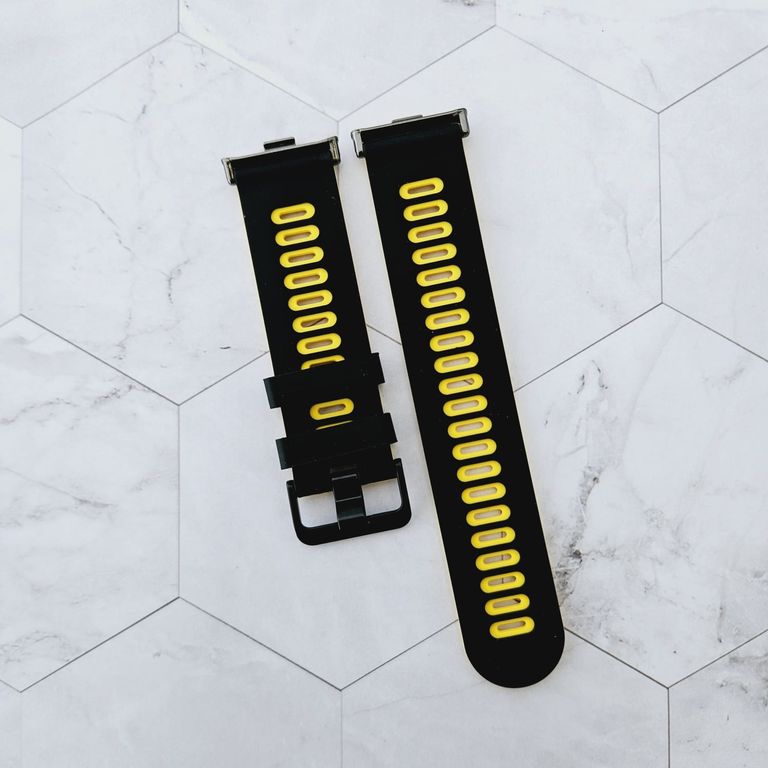 Correa Silicona Runner para REDMI WATCH 5 CLASSIC - Negro Amarillo