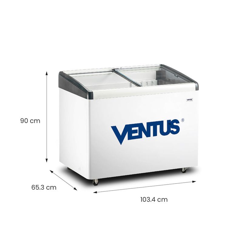 Congeladora Dual Tapa de Vidrio Inclinado 336 Litros, CTV-340I -