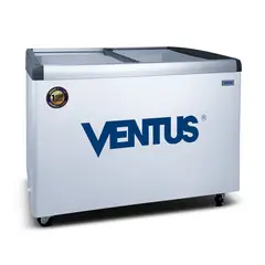 VENTUS - Congeladora Dual Puerta de Vidrio Inclinado, CTV-400I, 400 L -
