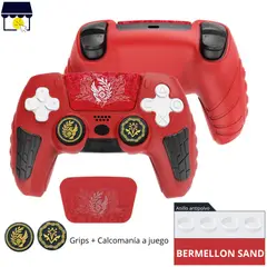 GENERICO - Funda protector para mando dualsense PS5 - Bermellon red