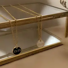 GENERICO - Set Collares 1111 con fondo blanco y negro - Naif Jewelry Peru