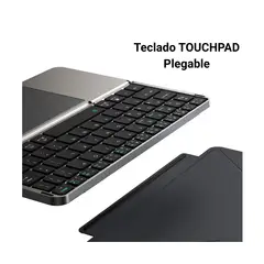 OEM - Teclado PLEGABLE con TOUCHPAD Bluetooth - SPACE GRAY