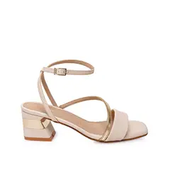 Piazza - Sandalia Dorsay Casual DON-2618 HuesoDorado