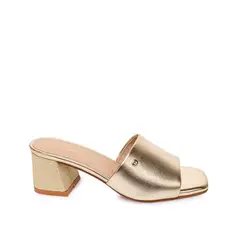 Piazza - Sandalia Slide Casual DON-2611 Dorado