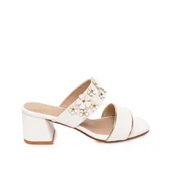 Piazza - Sandalia Dorsay Casual DON-2615 Blanco