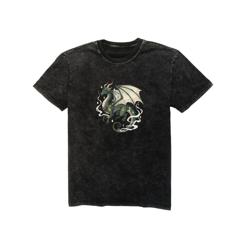 Polo Oversize Hombre Logo Dragon POELDRAG Negro