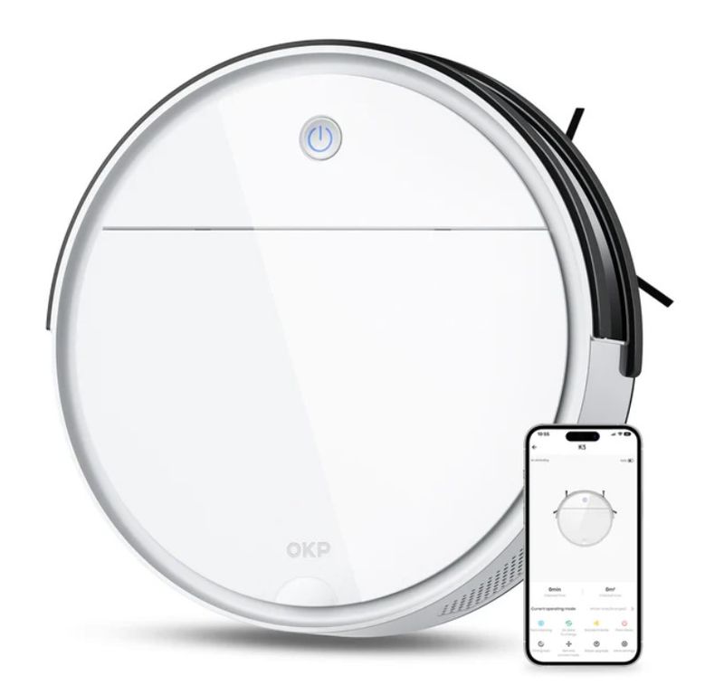 Robot Aspirador OKP Life K5 compatible con Alexa google assitant