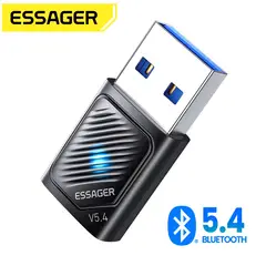 ESSAGER - Adaptador Usb Bluetooth 5.4 receptor transmisor Para Pc
