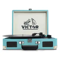 VICTOR - TOCA DISCOS - METRO DUAL BLUETOOTH SUITCASE TURQUOISE