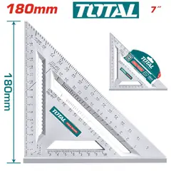 TOTAL TOOLS - Escuadra Talón Rápida Carpintero 18cm Total Medición - TMT61212