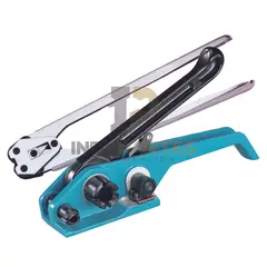 GENERICO - Enzunchadora Manual Para Zuncho Plastico de 1/2" (Kit Tensor H-21 y Tenaza H-35 12 mm)