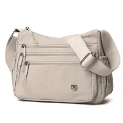 KELLER - Morral para Mujer con Correa Ajustable Y Múltiples Bolsillos Camel BP3