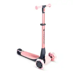 YVOLUTION - Scooter plegable YGlider NUA rosa ruedas LED