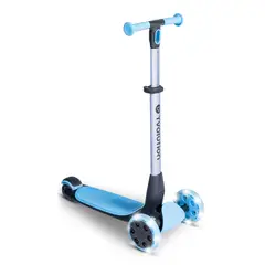 YVOLUTION - Scooter plegable YGlider NUA azul con ruedas LED