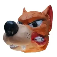 GENERICO - Máscara de Latéx Lobo Feroz Cosplay Halloween