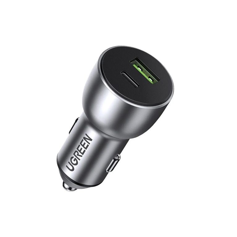 Cargador Para Auto C Rapida 525W USB-C + USB-A QC Negro 60980