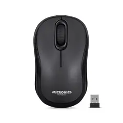 MICRONICS - Mouse 3 Modos: BT Inalámbrico Recargable Gris Trazzo M700-3m
