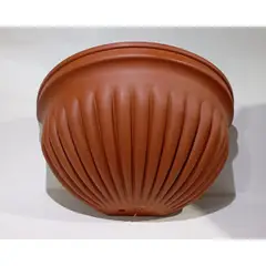 PLASTIMACETA - MACETA DE PARED DE PLÁSTICO MODELO GRECO ROMANA TERRACOTA DE 37 cm.