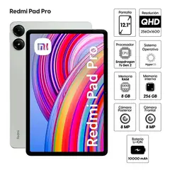 XIAOMI - Tablet Redmi Pad Pro 12.1" 256GB, 8GB RAM, VERDE