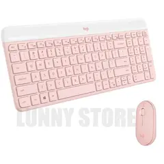 LOGITECH - Kit Teclado Y Mouse Inalámbrico Mk470 Español Rosa