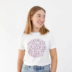 CINCO AM - CROP TOP LIFESTYLE WOMEN SKY PEARL DOING GREAT