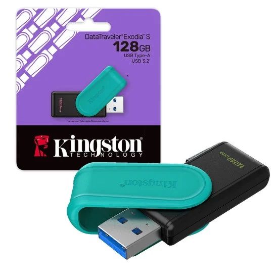 Memoria Usb Datatraveler Exodia S 128gb Usb32 Negro