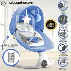BABY - Silla Mecedora Didactica «STAR» con Bluetooth Blue