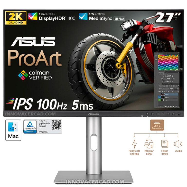 MONITOR PROFESIONAL ProArt PA278CFRV 27 IPS QHD 100Hz 5ms