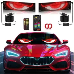 CREATIVE LIGHT - 2 Paneles Publicitarios Luz Led Letrero 60x12cm APP+Bluetooth+Control