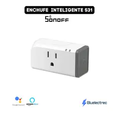 SONOFF - Enchufe inteligente WiFi mide energía Alexa y google - S31