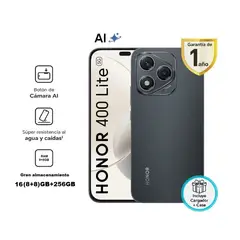 HONOR - 400 LITE 5G NEGRO 8RAM 256GB - REGISTRADO