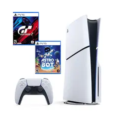 PLAYSTATION - Consola 5 Slim lector de discos + Astro Bot + Gran Turismo 7