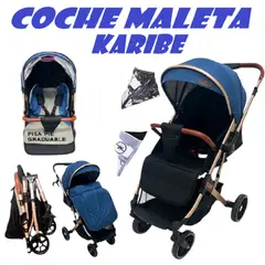 VOYAGE - Nuevo Coche Maleta Reversible Karibe -Azul