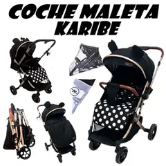 VOYAGE - Nuevo Coche Maleta Reversible Karibe -Negro