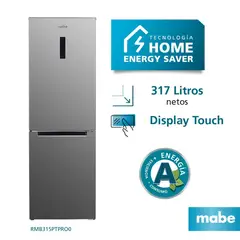 MABE - Refrigerador Bottom Freezer 317 L Netos Inox - RMB315PTPRO0